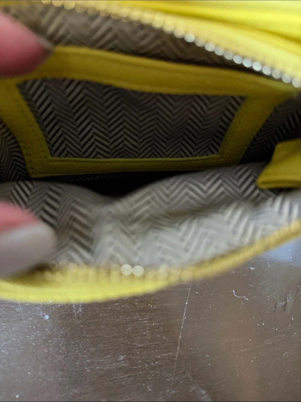 Steve Madden Quilted Yellow Wallet